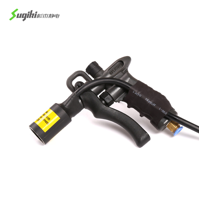 High efficiency big head ion air gun industrial electrostatic dust removal gun manual adjustable air volume simple dust removal gun