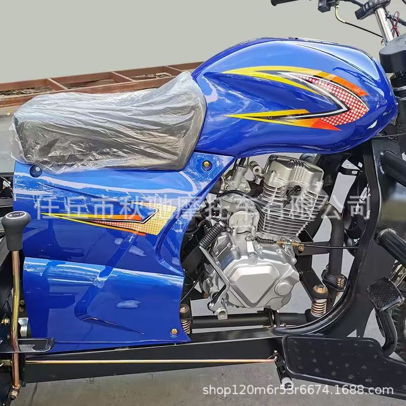 Foreign Trade Agricultural Three-Wheeled Motorcycle Fuel Household Gasoline Cargo Dump Truck King Cargo Three-Wheeler