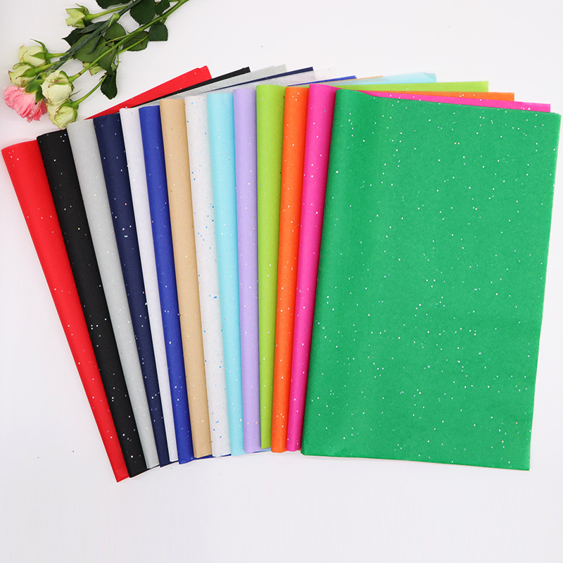 17g color sequins gilding copy paper green silver kraft flash tissue paper 14 colors available