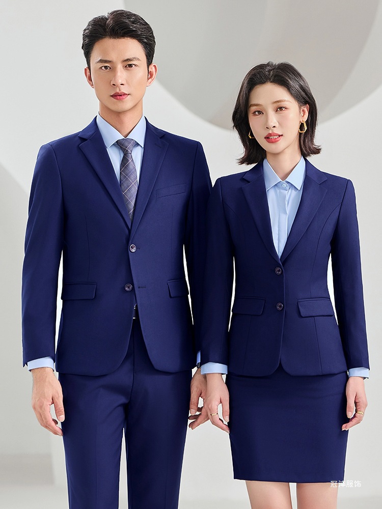Business Men's Suits, Work Uniforms, Women's Corporate Attire, Property Management, Hotel, Silver Administration, Embroidered Logo