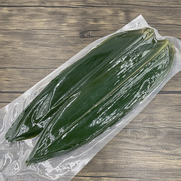 Vacuum Fresh Bamboo Leaves Japanese Cuisine Plate Sushi Mat Japanese Style Small Zongye Rotisserie Plate Decorative Green Bamboo Leaves