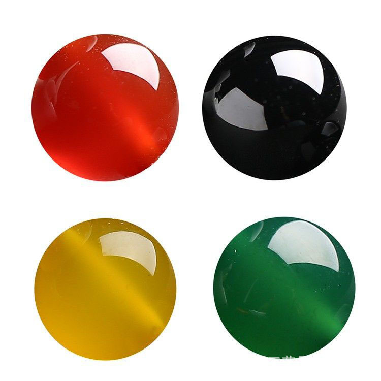 [Agate single bead] Red White green blue powder black non-hole half hole earrings bracelet with beads accessories diy jewelry