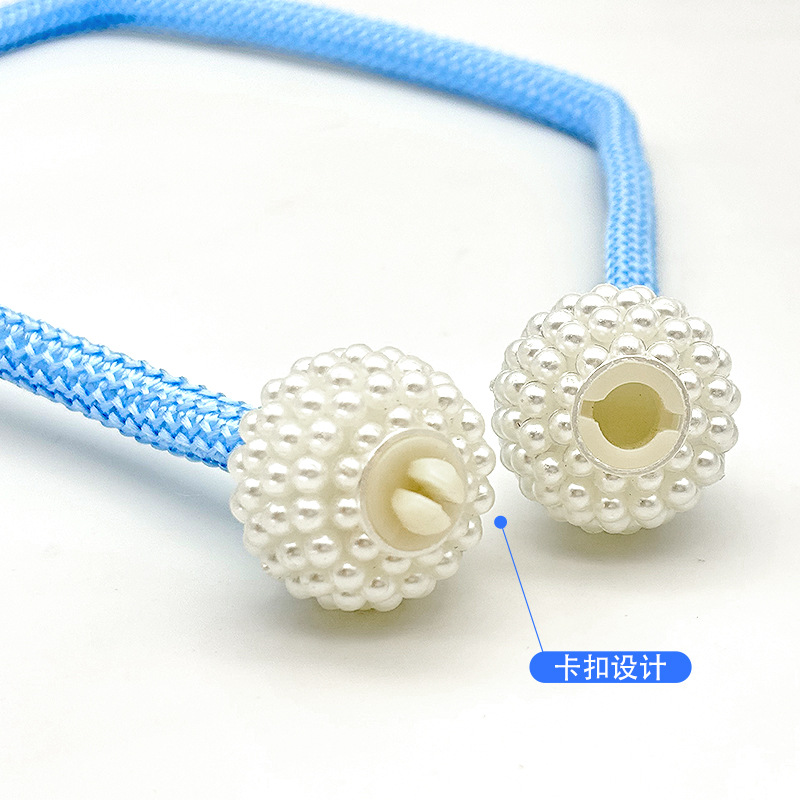 New Product in Stock Modern Simple Curtain Pearl Buckle Tie Rope Curtain Tie Punch-Free Curtain Accessories Small Accessories
