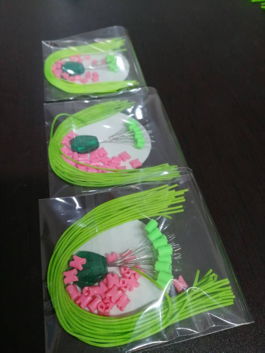 Knotless self-locking rod tip buckle suit large, medium and small three models a pack of twenty assembled main line group fishing accessories beans