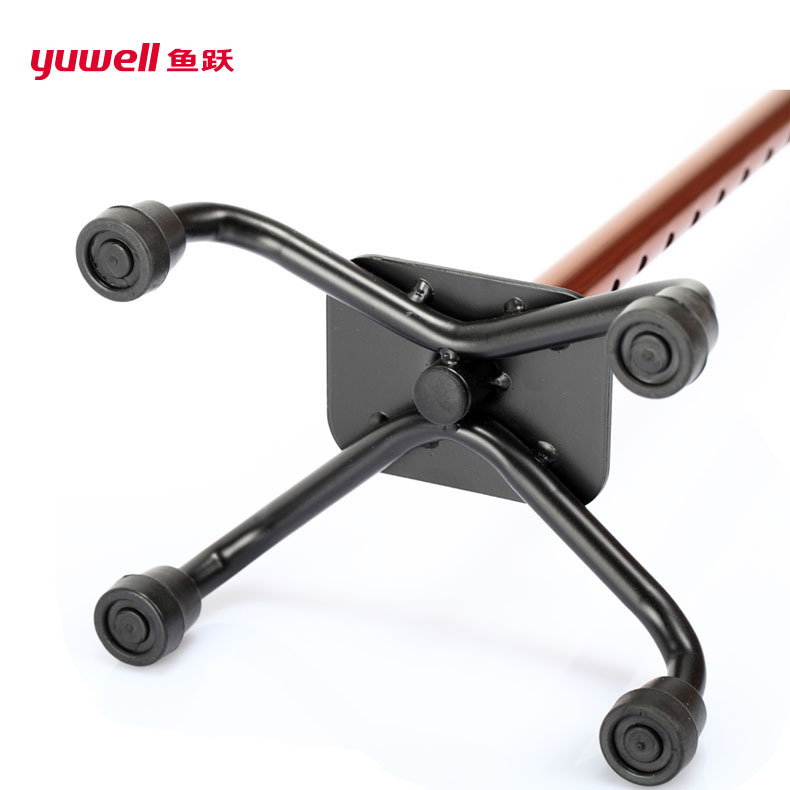 Yuyue patient mobile auxiliary equipment walking stick type light aluminum alloy four-corner non-slip retractable walking stick YU8501 PCs
