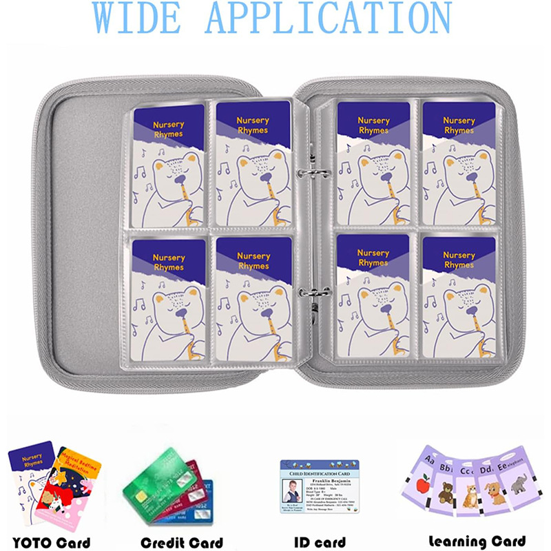 Factory Direct Sales Yoto Card Bag Card Album Card Cosmetics Bag Ins Game Card Set Large Capacity 4-Square Grids Collection Album