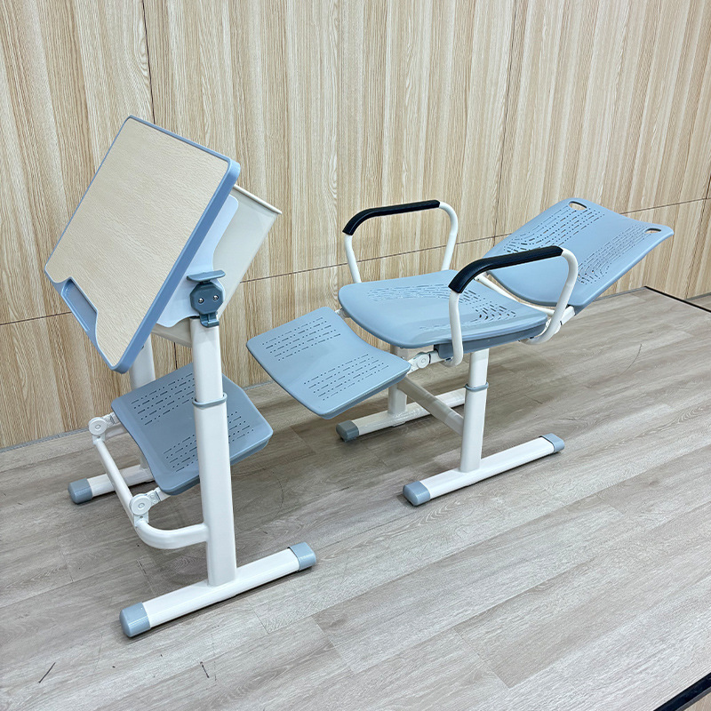 Factory Direct Sales Reclining School Student Desks and Chairs Multi-Functional Training Chair Freely Adjustable Height Study Table
