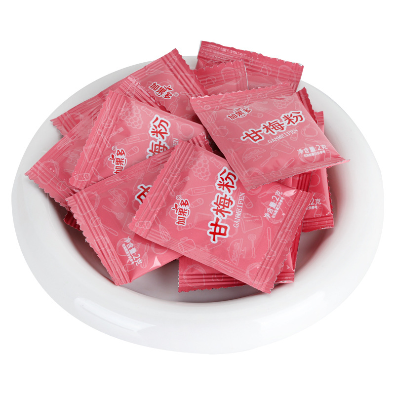 Fruit-Flavored Plum Powder Seasoning for Fries, Sweet Potato, Chicken Steak, Fried Chicken, Potato Chips, Seasoning 2g Flavoring