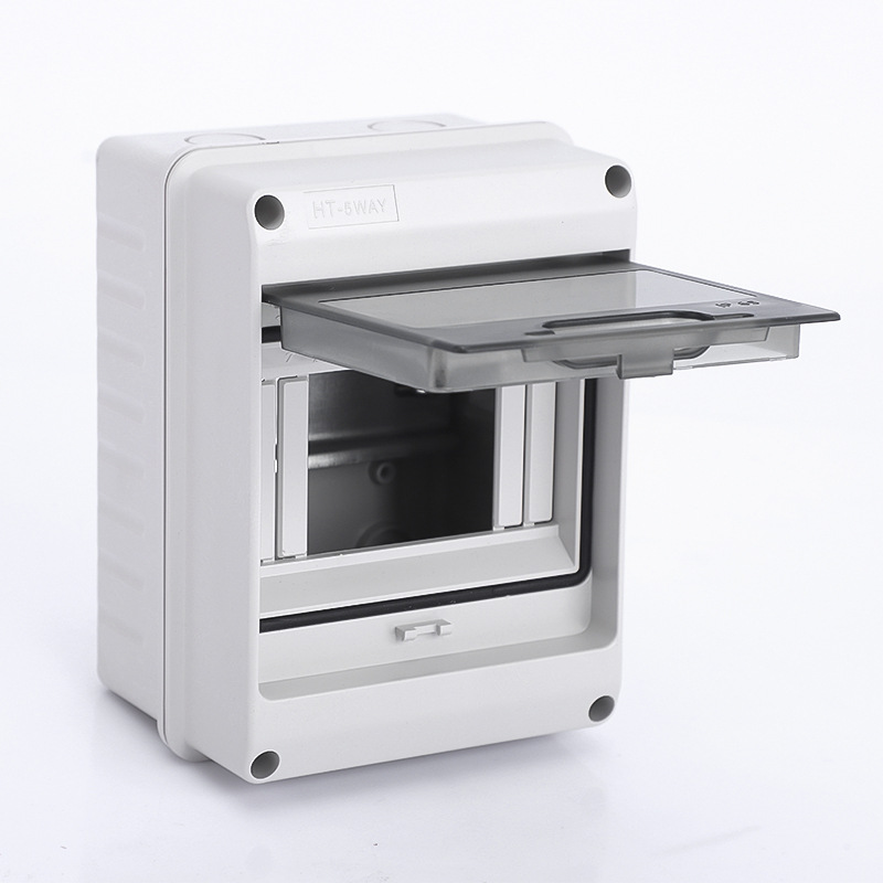 Manufacturer Supplies All-Plastic Water-Blocking Distribution Box, Household Electrical Box Box, Air Switch Box, Electrical Control Box, Surface-Mounted Lighting