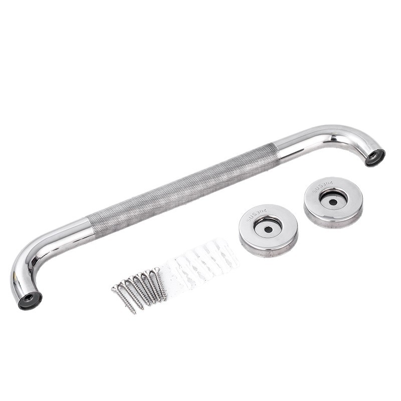 Knurled stainless steel handrail 304 handrail bathroom elderly handle bathroom toilet toilet disabled rack
