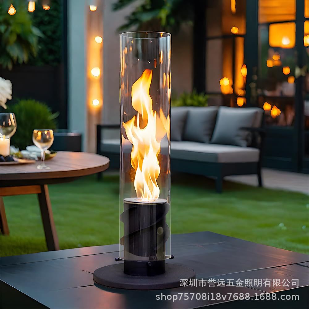 Кросс-бордовая горячая распродажа Amazon реальный огонь алкогольный камин внутренний огонь торнадо вращающийся реальный пламя атмосфера обогрев камин