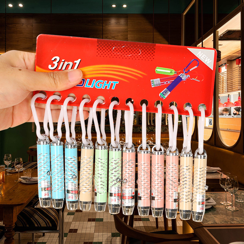 Infrared Laser Pointer Violet Illumination Checking Lamp Three-in-One Checking Pen for Checking Pen Mini Fluorescent Children's Toys