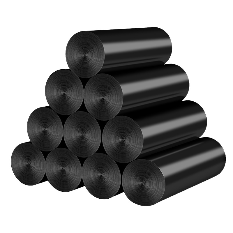 Thickened garbage bag household portable black large flat kitchen disposable hotel property manufacturers wholesale