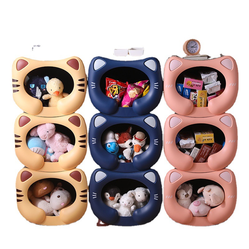 Children's Toy Storage Rack Baby Storage Box Multi-Layer Large Capacity Home Kindergarten Storage Cabinet Bookshelf