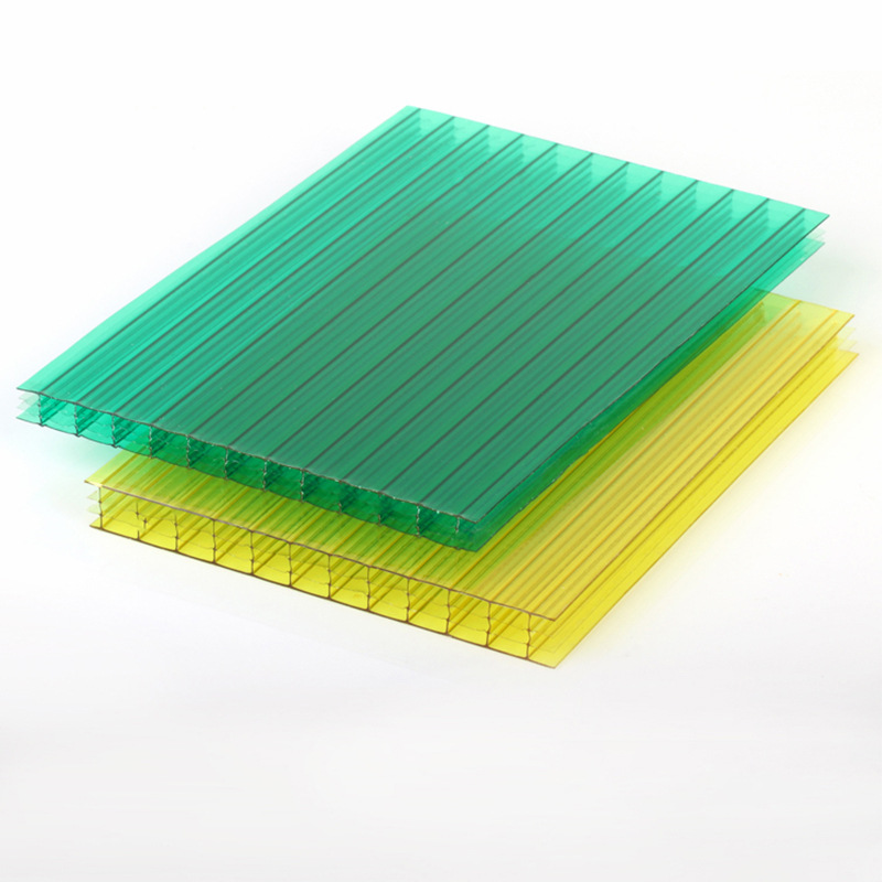 Customized insulation shed lighting board endurance board 3-12mm honeycomb sunshine board hollow transparent pc double layer sunshine board