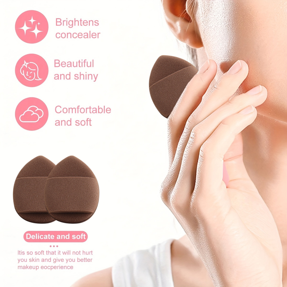 67 brown cross-border new 30 makeup brushes, powder puff, beauty tools, a large combination of a generation of hair