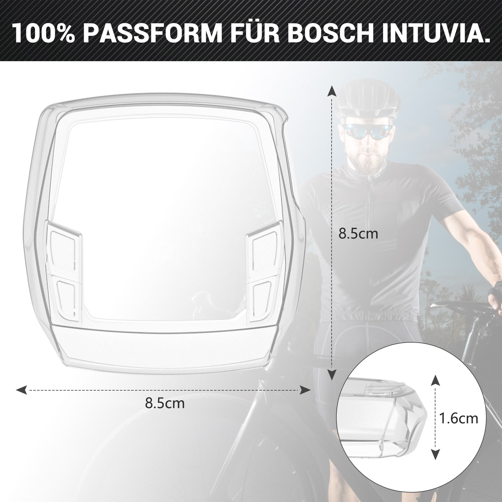 Suitable for Bosch Bosch bicycle watch protective cover code case transparent watch protective case European patent