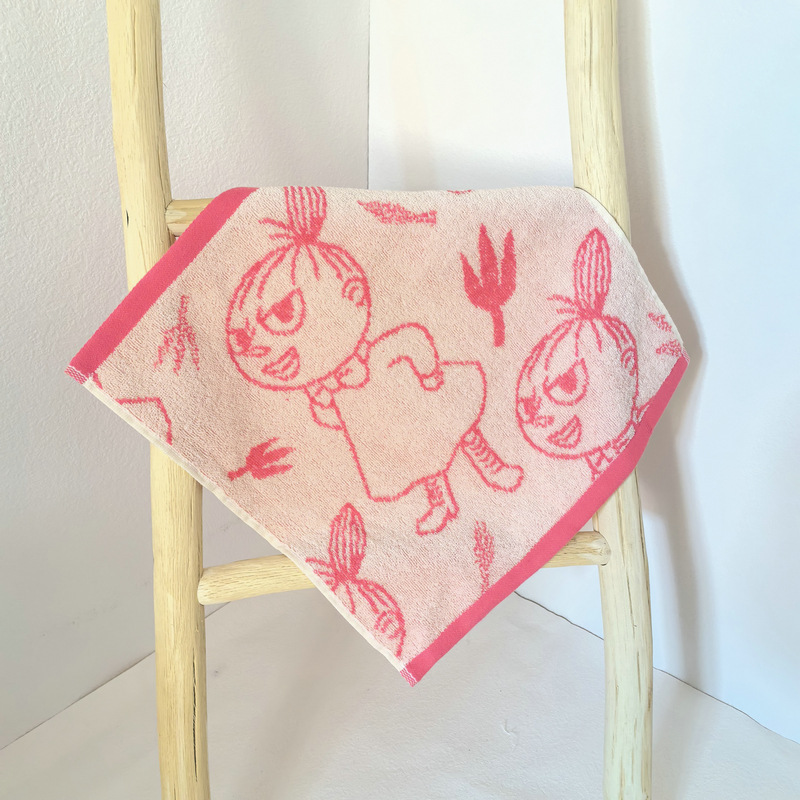 Export single cotton cotton yarn-dyed jacquard double-sided terry Miffy series large square towel hand wash absorbent towel