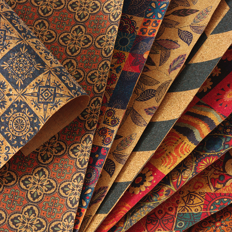 Ткань из пробкового дуба, мелкозернистый бесшовный узор, деликатная ручная работа, DIY кожаная ткань 45*30 см