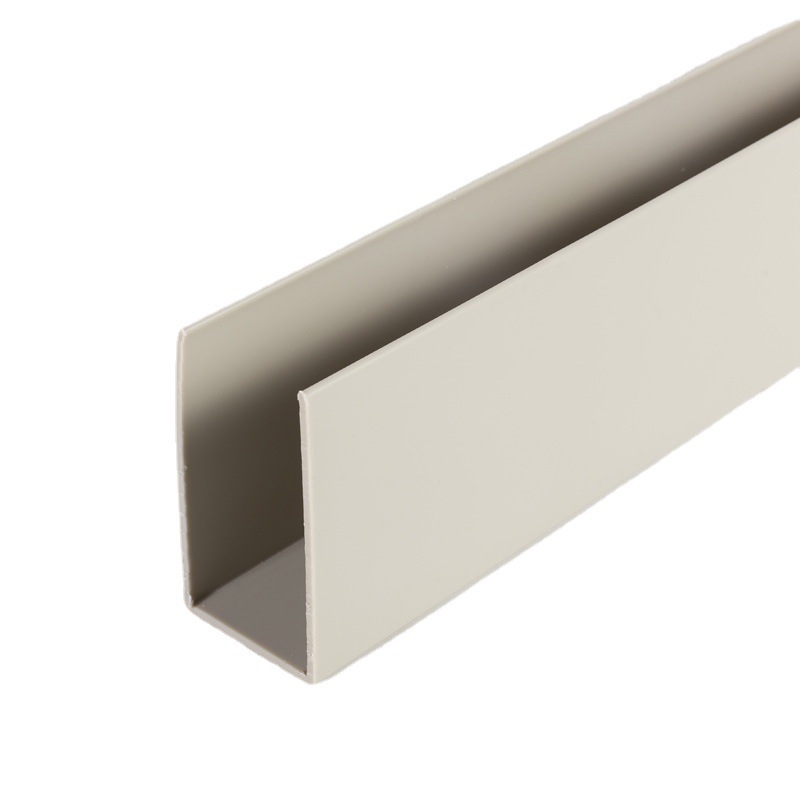 Customized White Ppty Trough Pp Edge Trough Plastic Ppu Trough Anti-Corrosion Acid-Resistant Extrusion Special-Shaped Pp Profile
