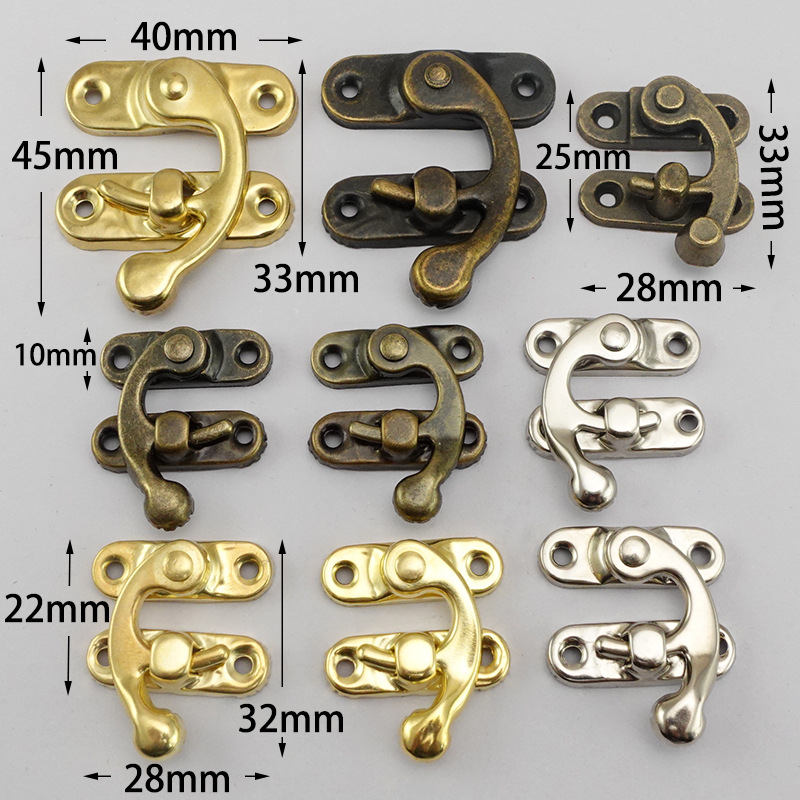 Пряжка роговой крючок замок мини деревянная коробка замок для коробки аксессуары для багажа оптовая пряжка маленький замок