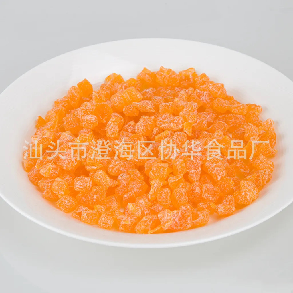 Manufacturer Supplies Papaya Cubes, Papaya Cubes, Ready-To-Eat Candied Snacks, Flower and Fruit Tea, Fruit Cubes, Fruit Porridge Ingredients