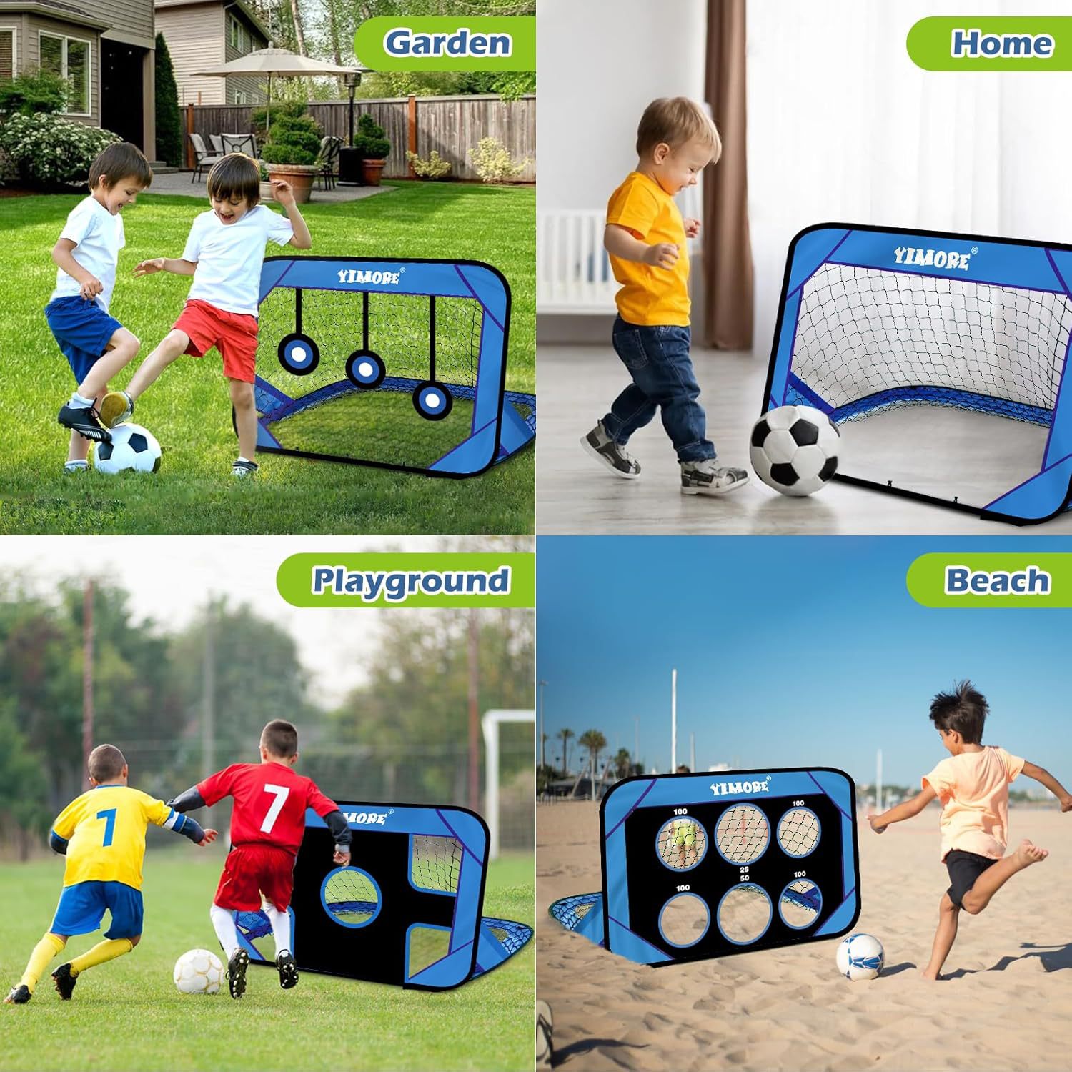 Children's Garden Football Goal Convenient Pop-Up Training Detachable Four-In-One Football Training Net Multifunctional Accessories