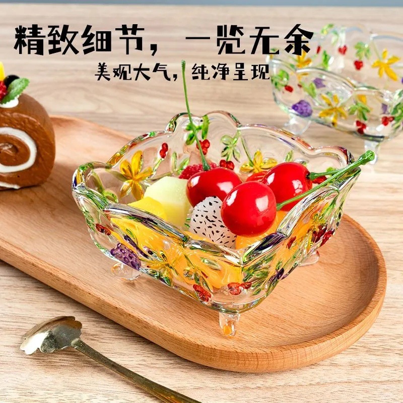 Cross-Border Crystal Glass Grape Candy Jar Household Large-Capacity Dried Fruit Storage Jar Storage Jar Creative Cute Sugar Jar