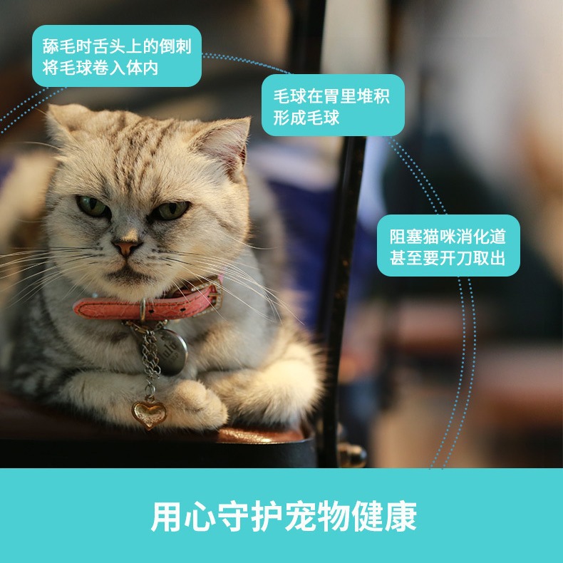 Hair Removal Cream for Cats, Vitaminized Hair Ball Tablets for Kittens, Cat Hair Removal and Grooming Supplies, Dog Nutrition Cream