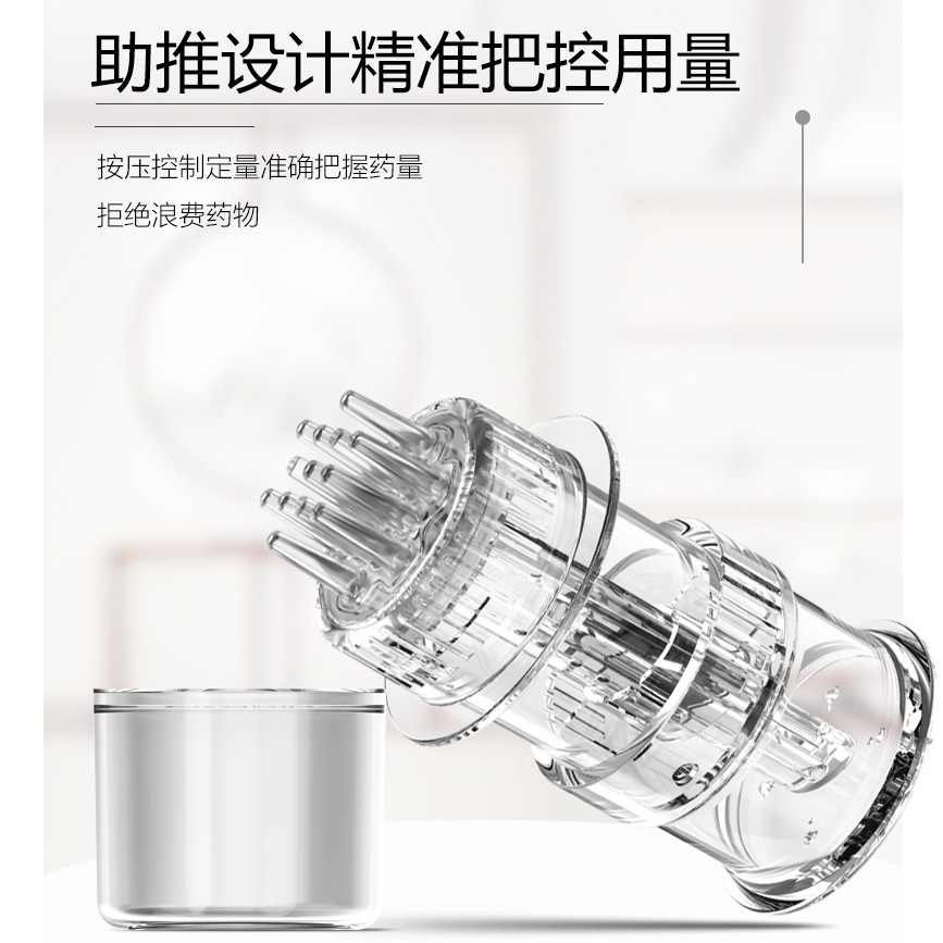 Scalp Applicator Mino Foam Soft Tooth Ointment Type Dier Gel Liquid Guide Comb Transparent Hair Growth Liquid Massager