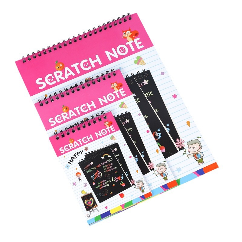 Creative DIY scratch painting children's scratch book colorful creative graffiti scratch painting book kindergarten fun painting paper wholesale