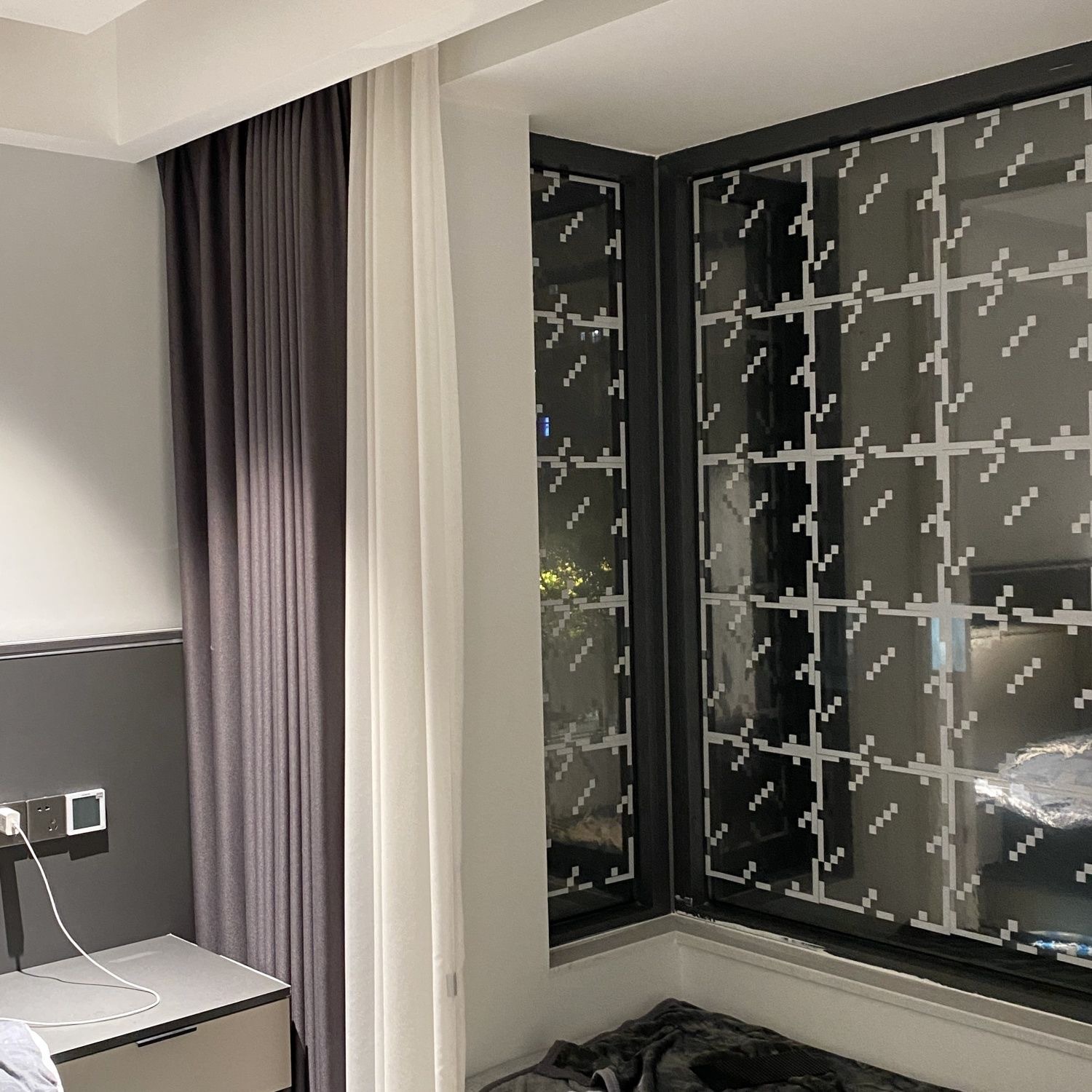 Mc Glass Electrostatic Sticking Windshield Sticking Window Decorations Self-adhesive No Glue My World Glass Sticking Student Dormitory Decoration