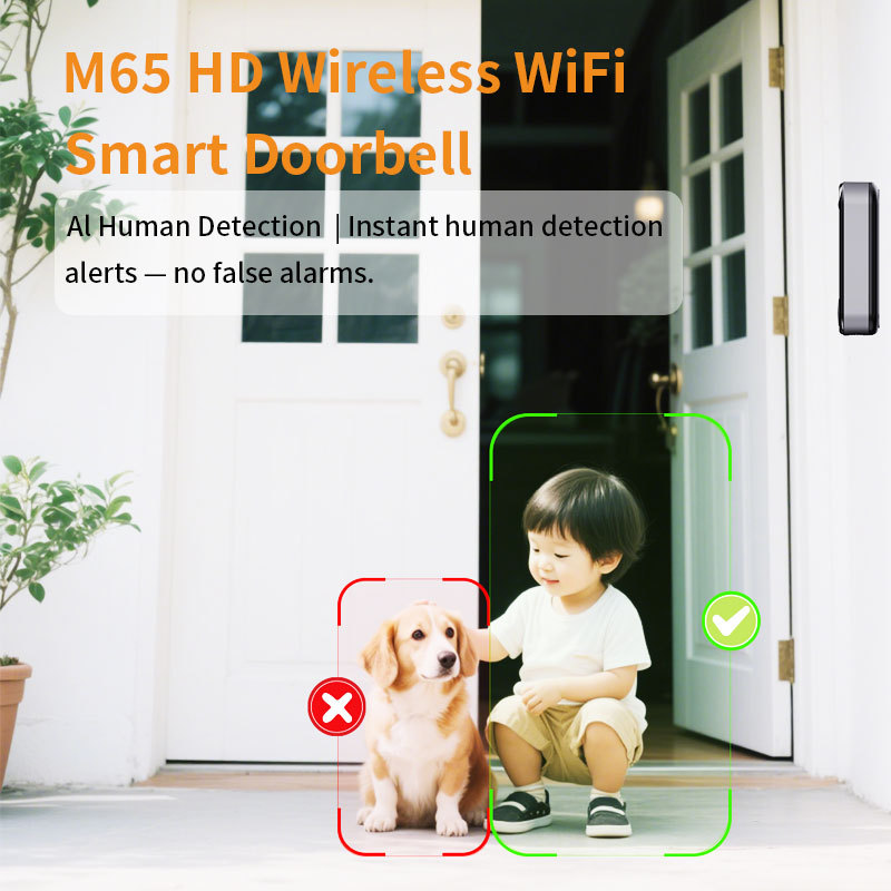 Factory Direct Supply Cross-Border High-Definition Wireless Smart Video Voice-Changing Video Intercom Home Security Camera Doorbell