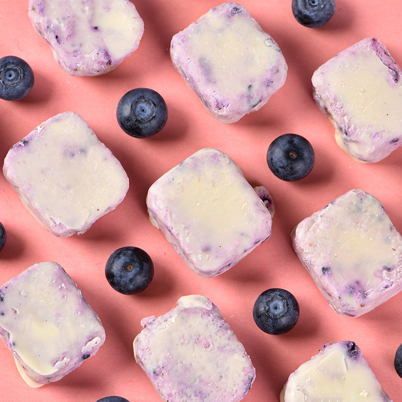 Fasimiyu freeze-dried yogurt block fruit grain Strawberry Blueberry yellow peach cheese new freeze-dried casual snack 45g