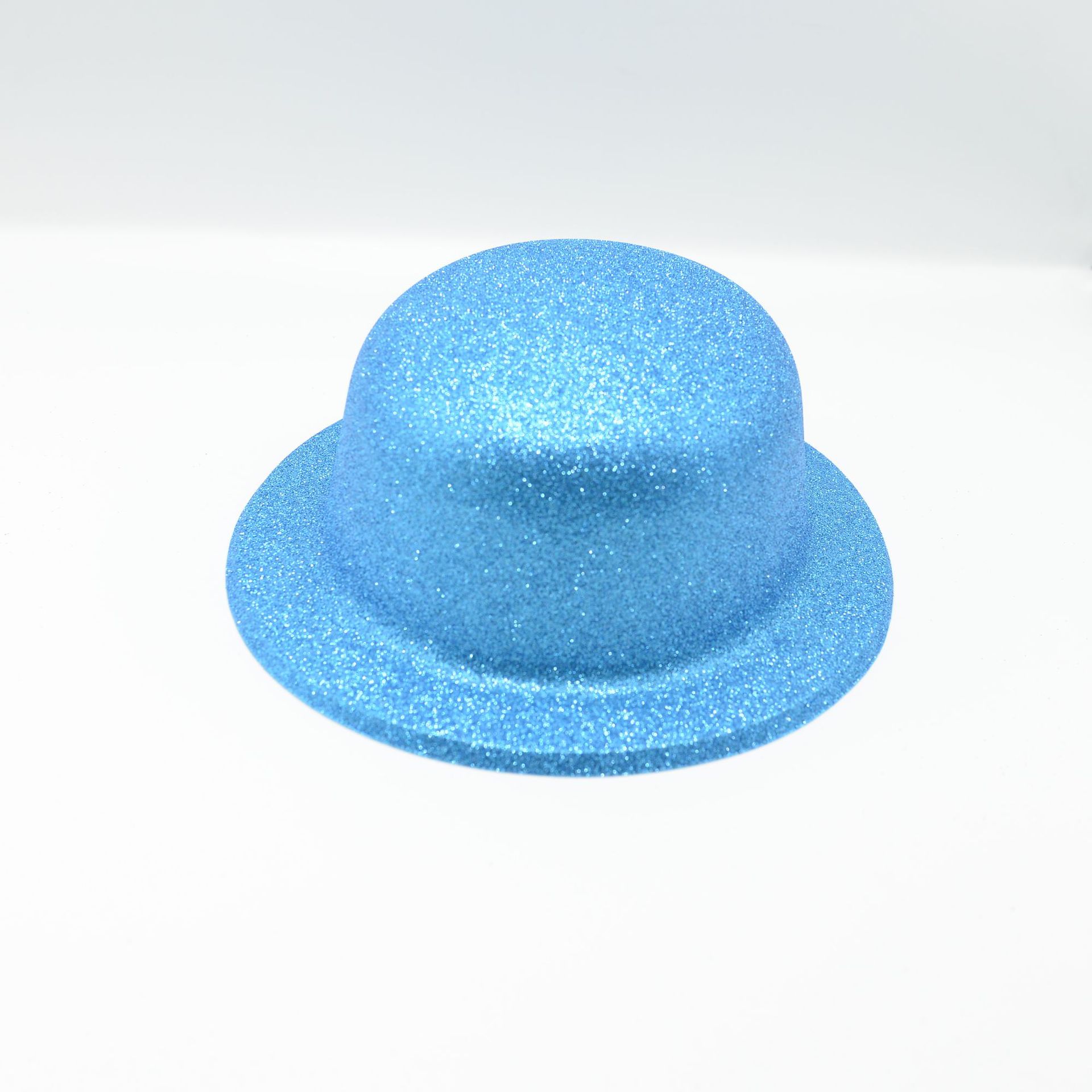 Pvc Plastic Blister Cap Gold Powder Round Cap Party Dress-Up Cap Party Prom Performance Cap Magic Hat Magic Props