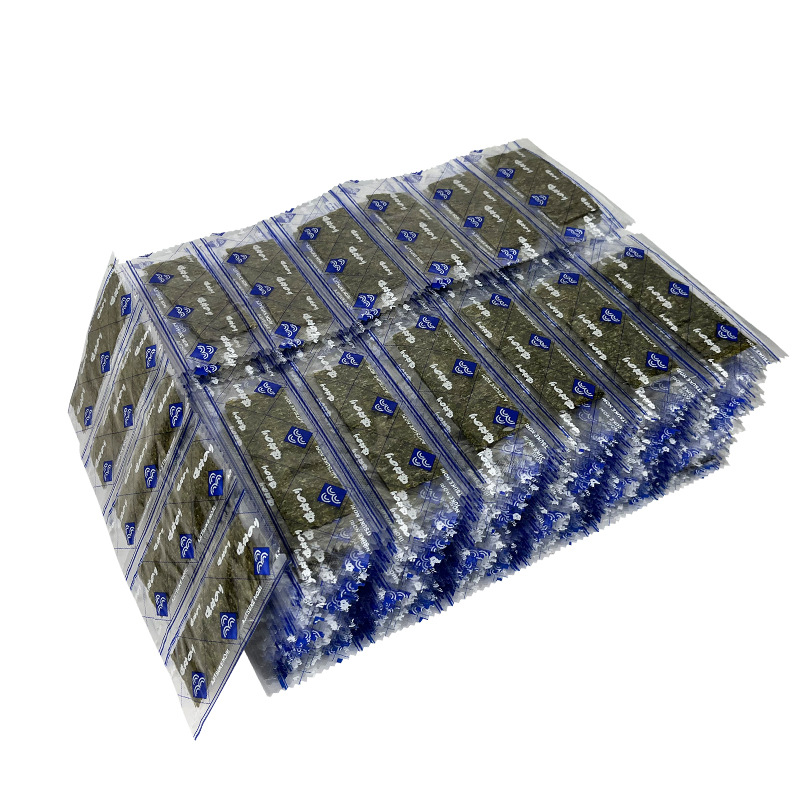 Children's instant flavor seaweed slices seasoning seaweed 2 pieces/bundle 6 bunches/strip independent packaging factory wholesale