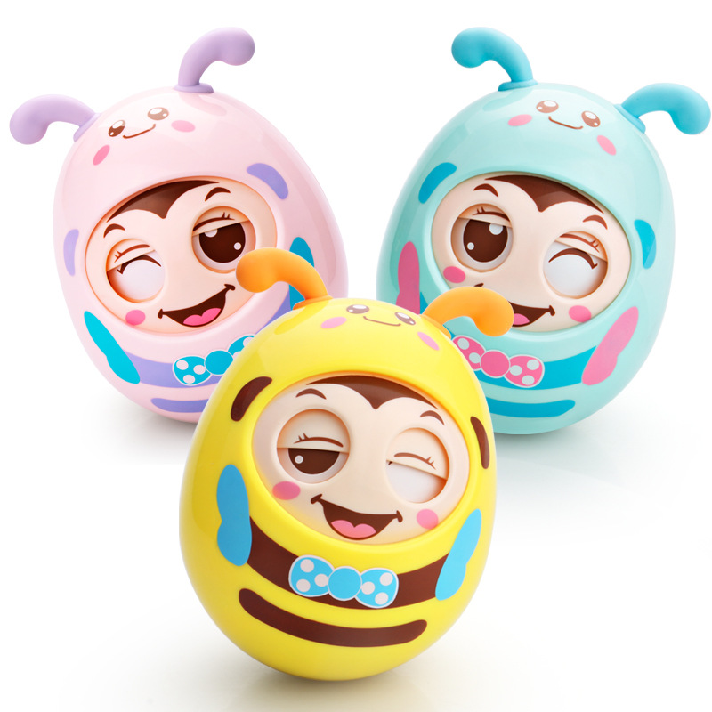 Infant Tumbler Toy Large Size 3-6-12 Months Newborn Baby 0-1 Years Old Early Education Educational Wink Cartoon 8