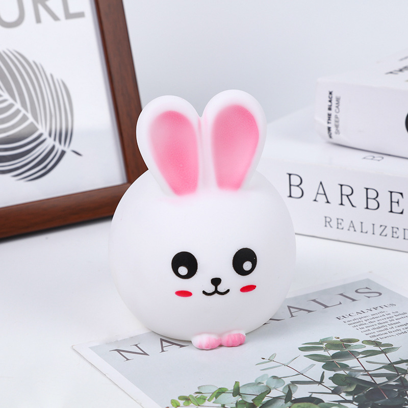 New Year auspicious rabbit vinyl led night light unplugged children's bedroom bedside creative ornaments rabbit night light