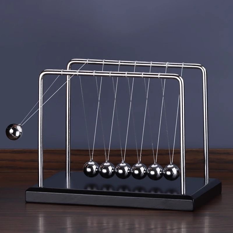 Маятник Ньютона, 7 мячей, оптовые хаотичные маятники, металлические изделия, креативные украшения, домашний маятник Ньютона