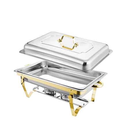 Cross-Border Direct Sales Stainless Steel Thickened Buffet Stove Alcohol Induction Cooker Heating and Insulation Foldable Buffet Restaurant