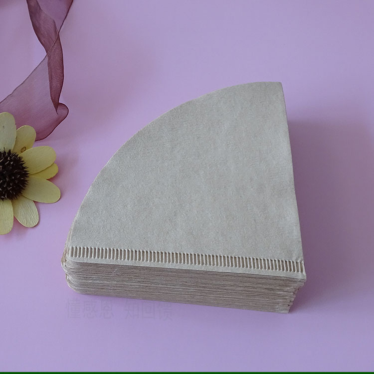 Coffee machine filter paper 100 hand punch V60 drop filter cup filter paper coffee pot filter paper U102 fan-shaped coffee filter paper