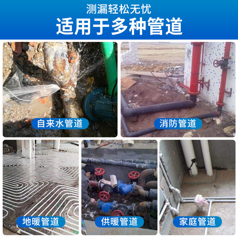 Rhubarb F999H F999M Leak Detector Tap Water Floor Heating Pipe Leak Detection Indoor and Outdoor Leakage Point Detection