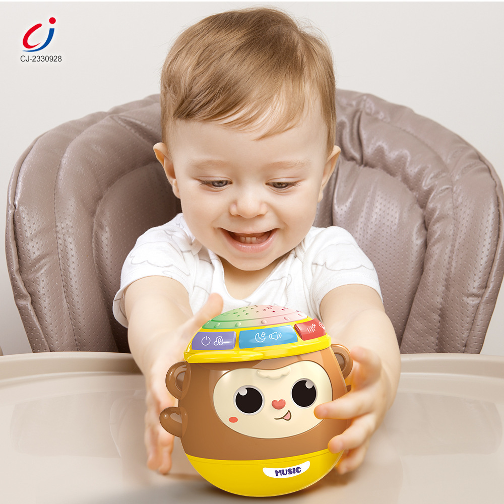 Cross-Border Children's Hand Drum Hexahedral Educational Toy Drum Baby Early Education 6-Month-Old Baby Manufacturer Wholesale