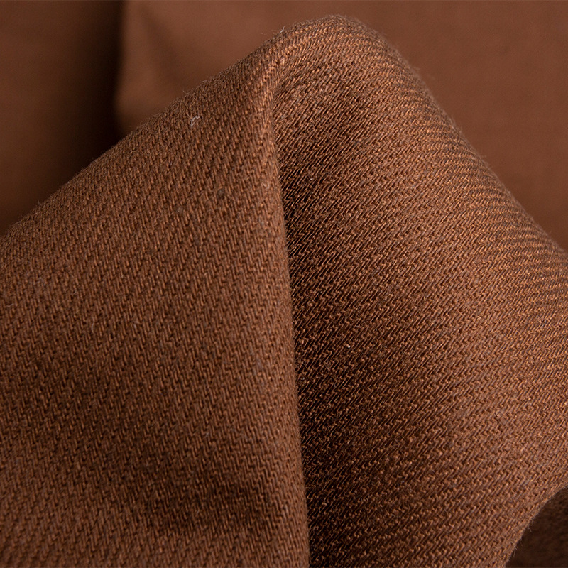 8S*8S Hemp Cotton Fabric, Hemp Cotton Coarse Twill Dyed Fabric in Stock, 8*8 Jacket and Work Pants Fabric