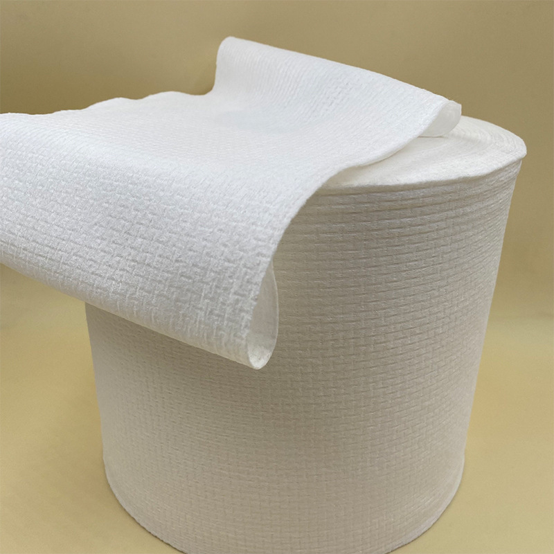 Viscose Pearl Pattern Spunlace Non-Woven Fabric Disposable Towel and Bath Towel Raw Material Viscose Spunlace Non-Woven Fabric Customization