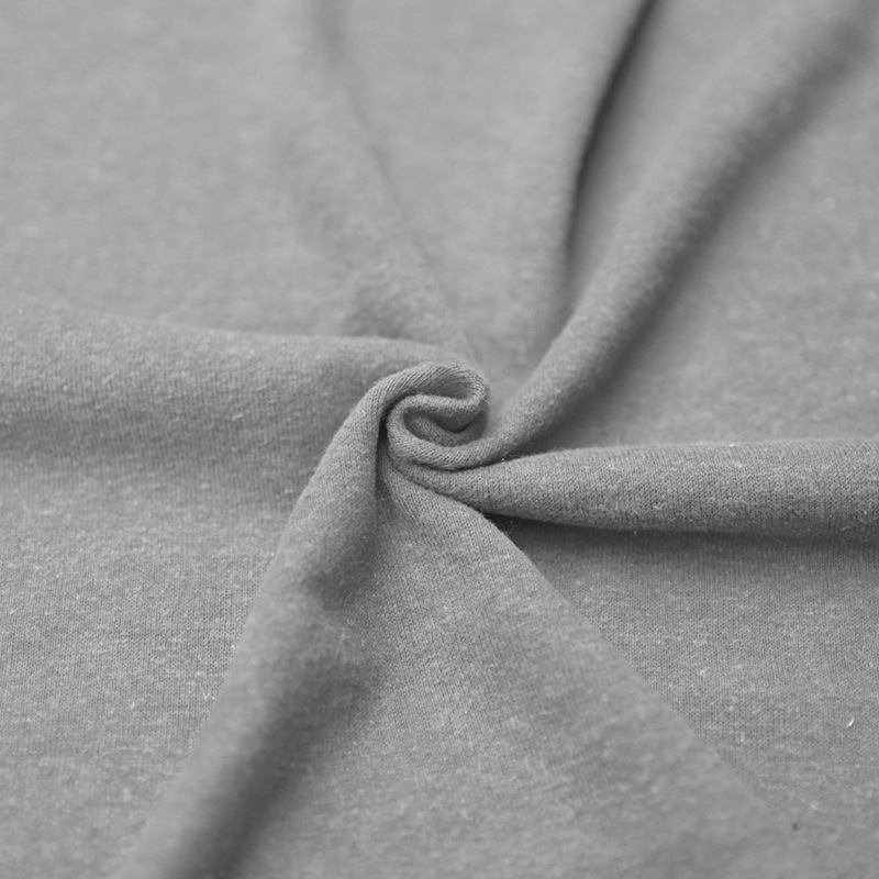 Spot hemp organic cotton fabric hemp cotton sweater 340g plus velvet hemp fabric autumn and winter sweater coat