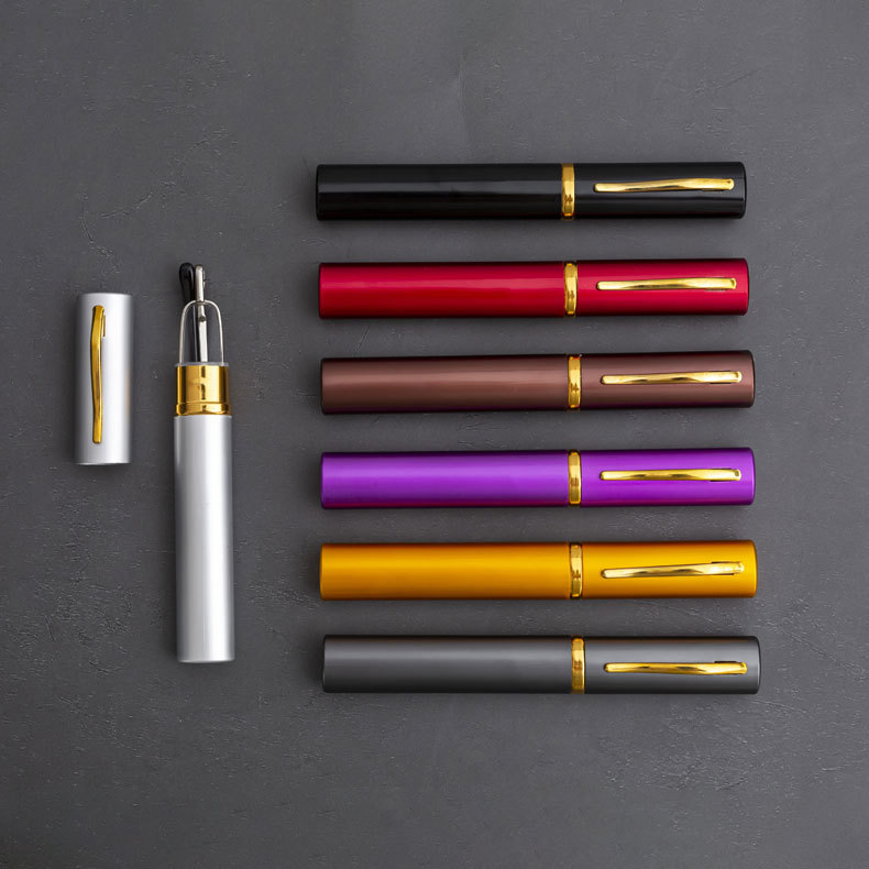 Mini Pen Holder Reading Glasses Portable High-Definition Ultra-Light Elderly Glasses Spring Frame Reading Glasses Spot Wholesale