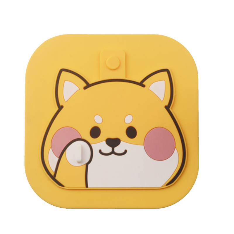 Little Yellow Two-In-One Deodorant Filter Floor Drain Cover for Bathing, Prevents Hair and Odor, Cartoon Floor Drain Sticker, Multifunctional