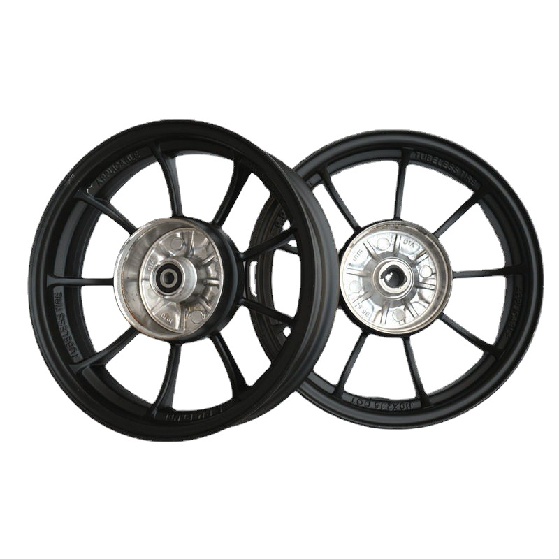 10 New Inch Ghost Fire Aluminum Wheels Suitable for Yamaha 100 Scooter Dio50 Aluminum Alloy 125 Motorcycle Wheels