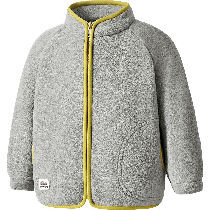 Kk Tree Kidsren's Outwear Boys and Girls Fleece Jacket Baby Autum Polar Fleece Kidsren's Liner Warm Top New Style
